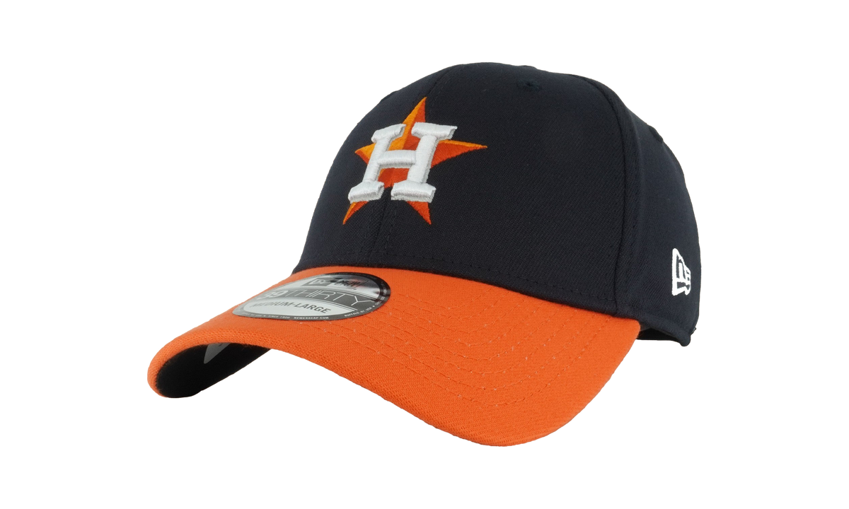 39THIRTY Houston Astros Team Classic Flex Fit Hat Black / Orange - Visor NE584