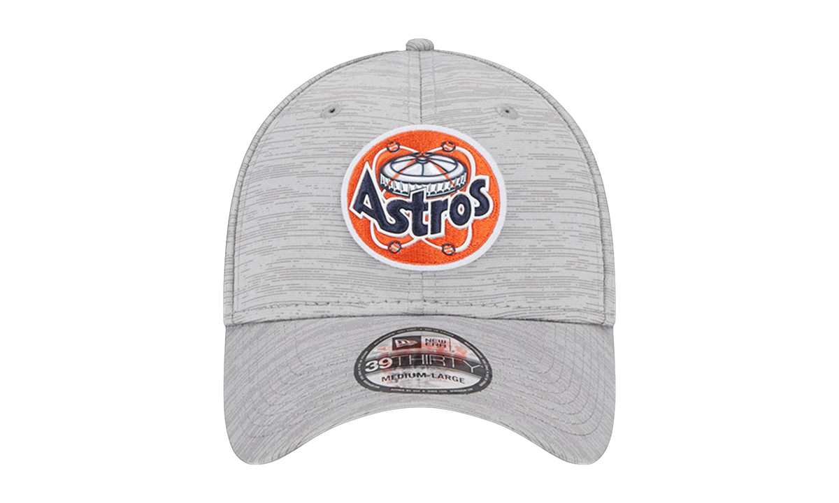 39THIRTY Houston Astros 2023 Clubhouse Flex Fit Hat Gray / Black - Under Brim NE858