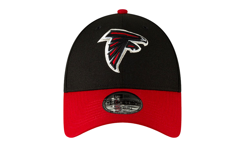 9FORTY Atlanta Falcons Strapback Hat Black / Red - Brim NE697