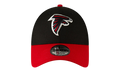9FORTY Atlanta Falcons Strapback Hat Black / Red - Brim NE697