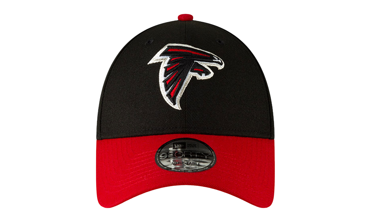 9FORTY Atlanta Falcons Strapback Hat Black / Red - Brim NE697