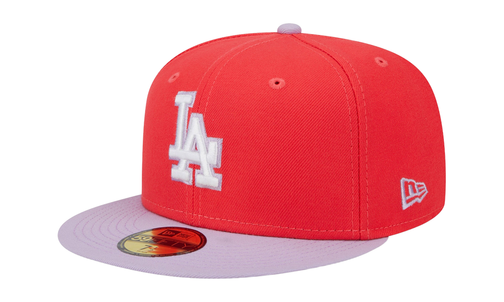 59FIFTY Los Angeles Dodgers Color Pack Fitted Hat Red / Lavender NE890