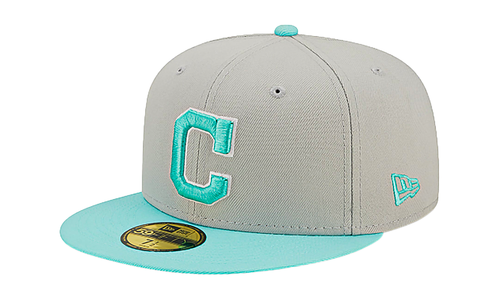 59FIFTY Cleveland Guardians Authentic Fitted Hat Grey / Teal - Visor NE795