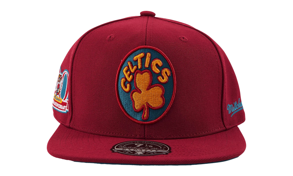 NBA Hardwood Classics Fitted Cap Boston Celtics - Cardinal 6HSFSH21251 BCECARD