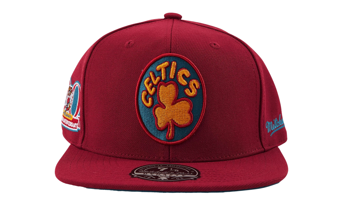 NBA Hardwood Classics Fitted Cap Boston Celtics - Cardinal 6HSFSH21251 BCECARD