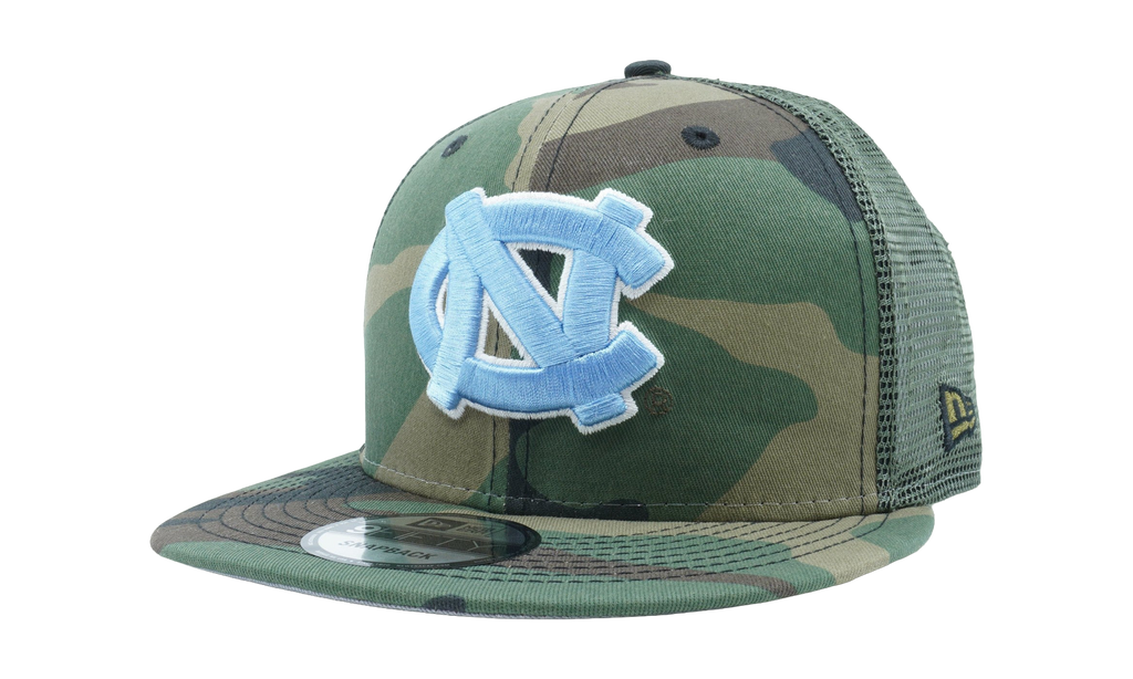 9FIFTY North Carolina Tar Heels Camo Truck D3 Snapback Hat Camo NE819