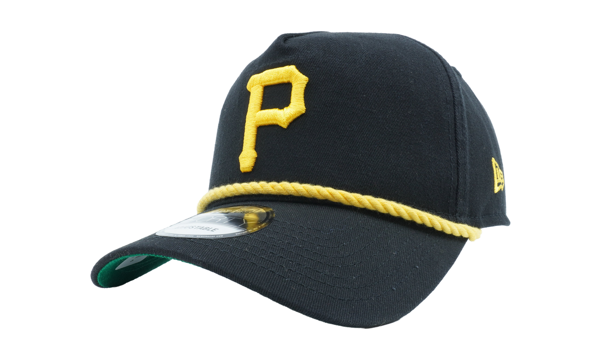 9FIFTY Pittsburgh Pirates Snapback Hat Black / Gold - Cord / Green - Under Brim NE824