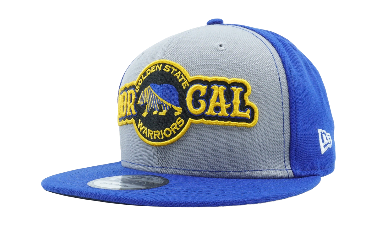 9FIFTY Golden State Warriors Norcal Snapback Hat Gray and Blue / Blue - Brim NE1001