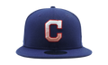 9FIFTY Cleveland Indians Fade Snapback Hat Navy NE761