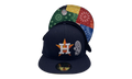 59FIFTY Houston Astros Patchwork Bottom Fitted Hat Navy Blue / Multicolor NE524