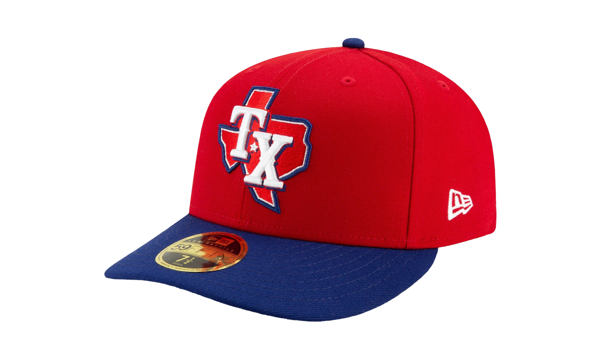 59FIFTY Texas Rangers 2020 Alt3 Low Profile Authentic Fitted Hat Red / Blue - Brim NE1034