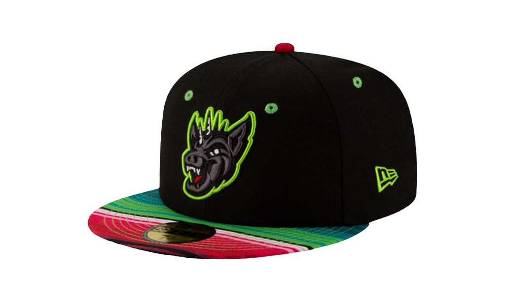 59FIFTY Round Rock Express Copa de la Diversión Theme Night 'Chupacabras' Fitted Hat Black / Multicolor - Brim NE745