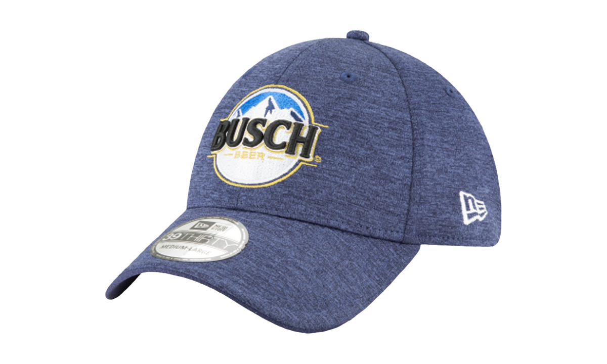 39THIRTY Busch Beer NASCAR Kevin Harvick Flex Fit Hat Navy Blue Heather NE659