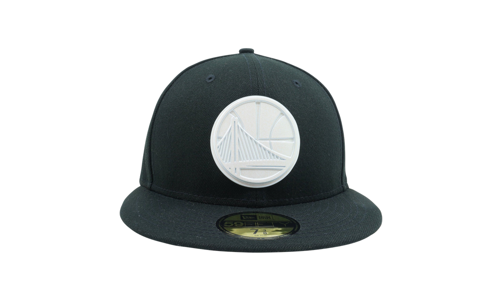 59FIFTY Golden State Warriors Polished Logo Fitted Hat Dark Green NE1141