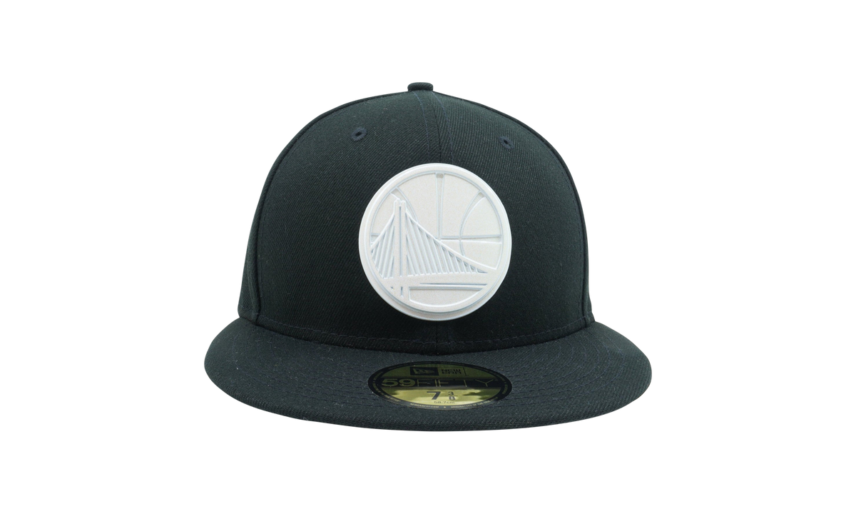 59FIFTY Golden State Warriors Polished Logo Fitted Hat Dark Green NE1141