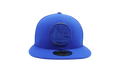59FIFTY Golden State Warriors Suede Patcher Fitted Hat Blue NE1150