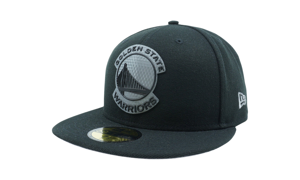 59FIFTY Golden State Warriors Hexshine Logo Fitted Hat Charcoal / Grey - Under Brim NE1131