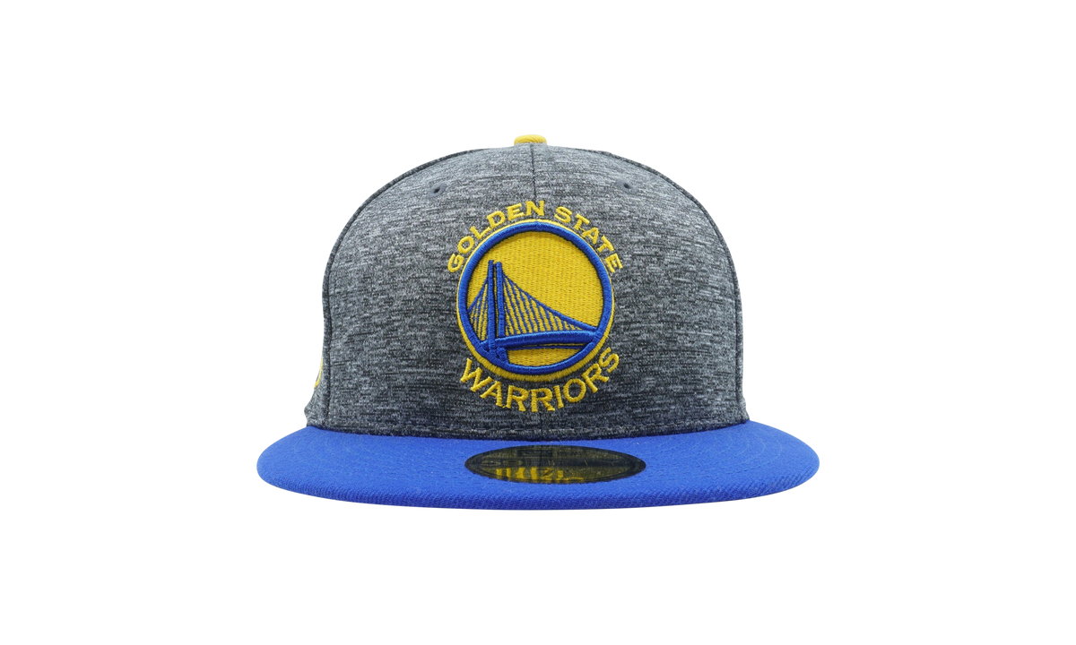 59FIFTY Golden State Warriors Shadow Tagged Fitted Hat Heather Grey / Blue NE1129