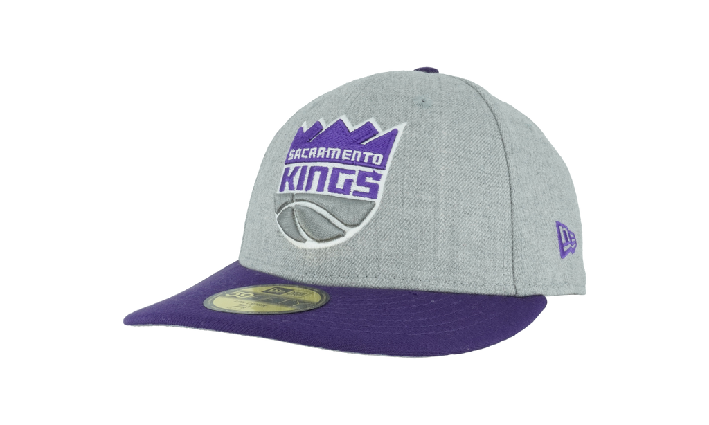 59FIFTY Sacramento Kings Low Profile Authentic Fitted Hat Grey / Purple - Brim / Gray - Under Brim NE951