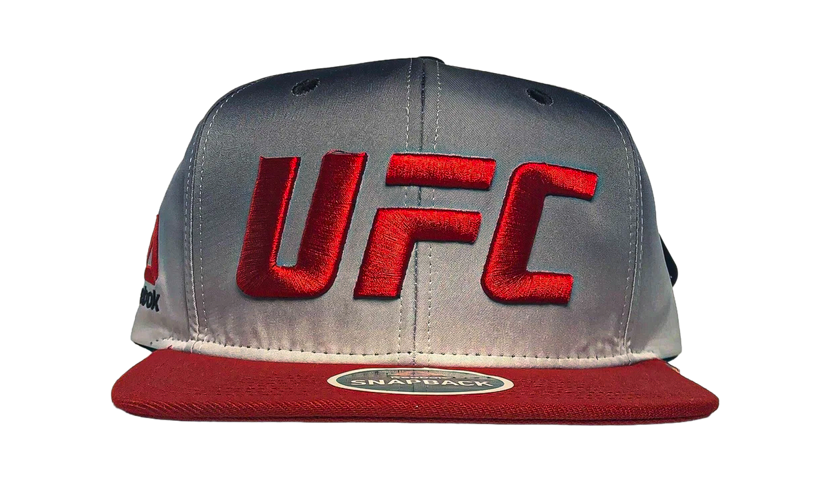 UFC Sublimated Flat Brim Snapback Hat Grey / Red VT47Z RED UUFC