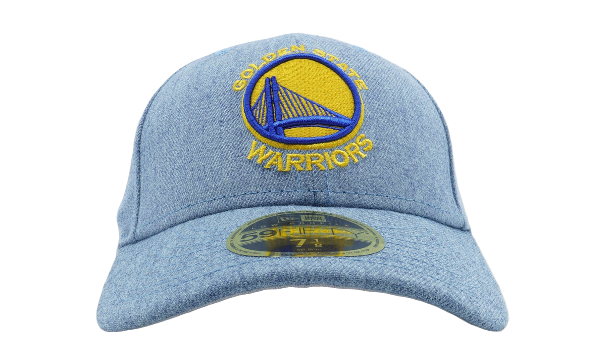 59FIFTY Golden State Warriors On The Court Heather Ace Fitted Hat Light Denim NE1126