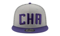 9FIFTY Charlotte Hornets City Series Snapback Hat Grey / Purple - Brim NE566