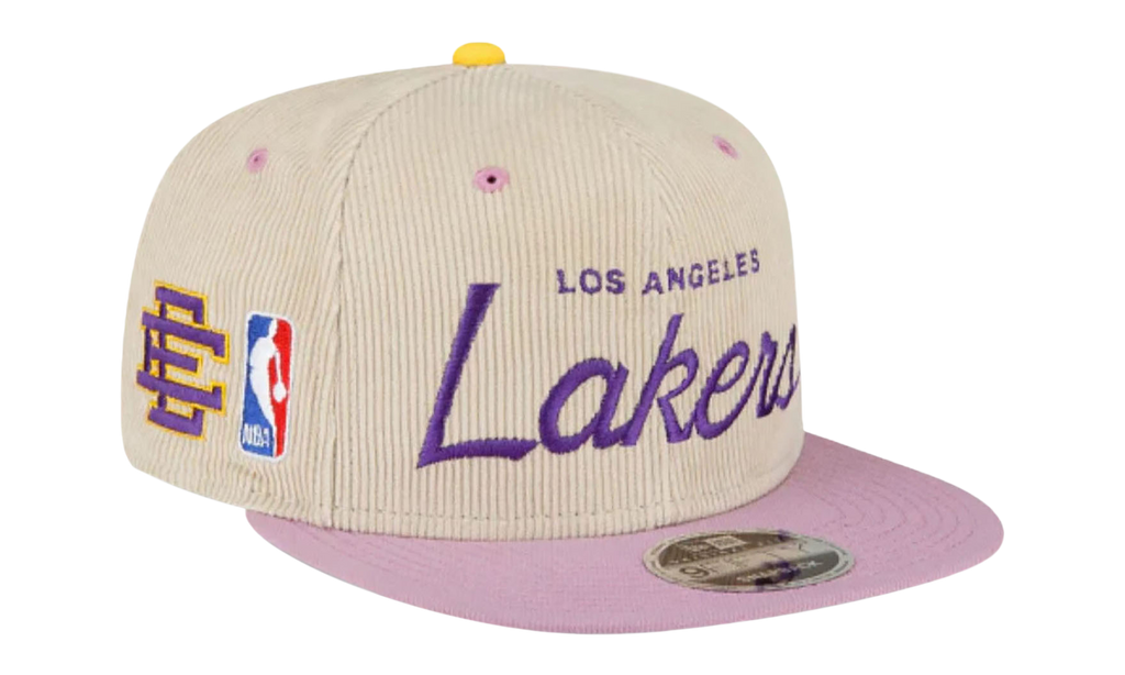 9FIFTY NBA LA LAKERS SNAPBACK HAT ERIC EMANUEL - Cream/ Purple EE438