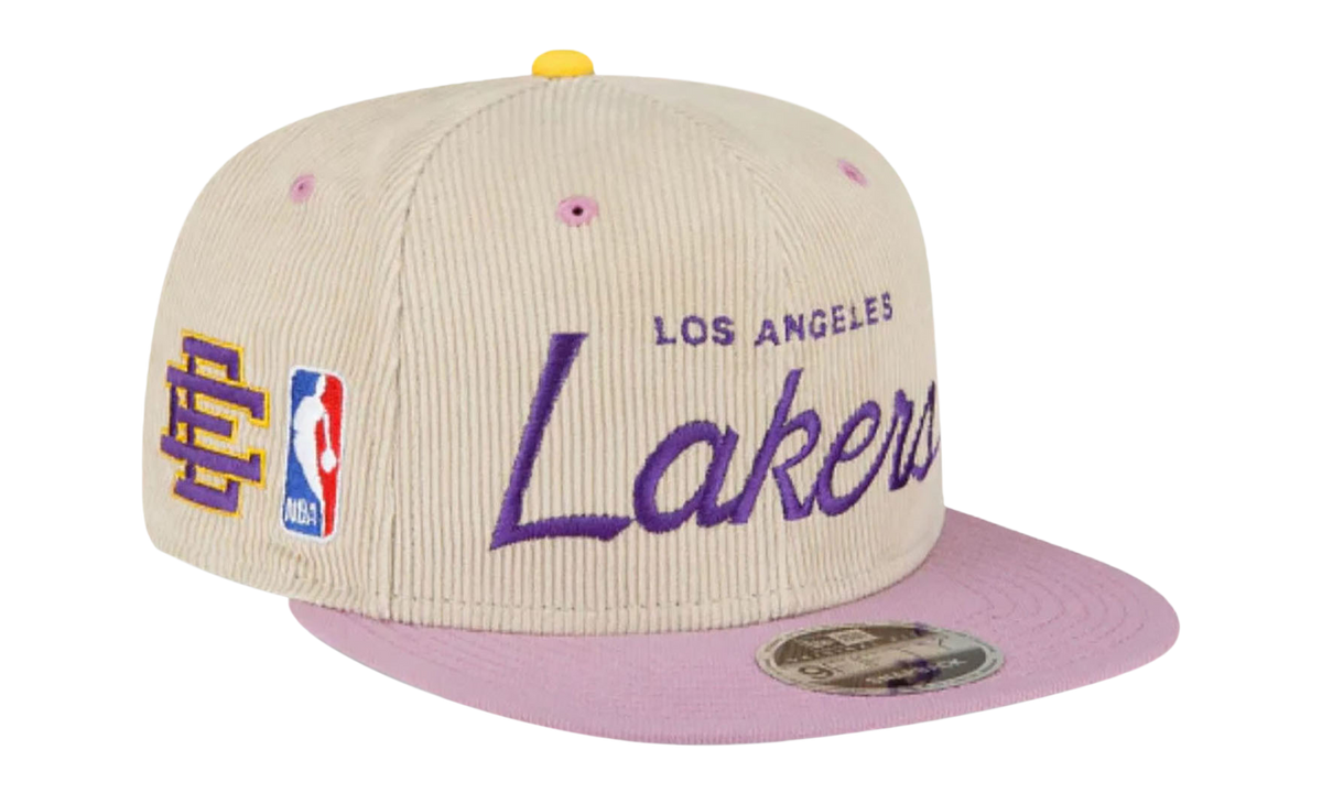 9FIFTY NBA LA LAKERS SNAPBACK HAT ERIC EMANUEL - Cream/ Purple EE438