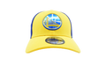 39THIRTY Golden State Warriors On The Court Stretch Fit Hat Yellow / Blue NE638