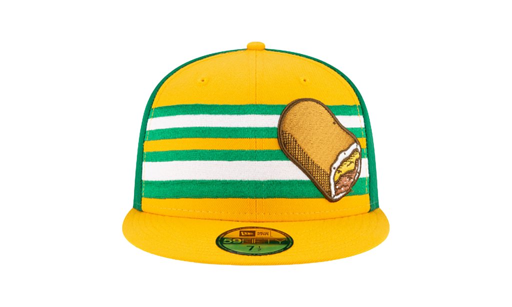 59FIFTY Omaha Storm Chasers Theme Night 'Runzas' Fitted Hat Green and Yellow / Yellow - Brim NE771