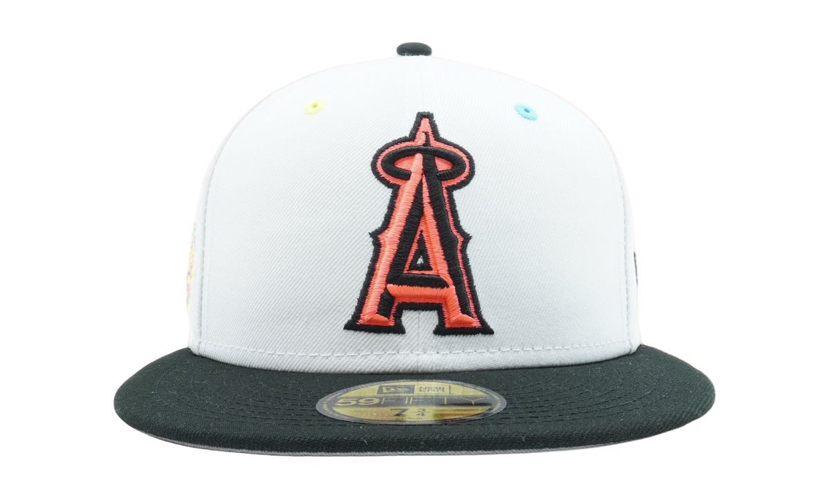 59FIFTY Los Angeles Angels 2002 World Series Fitted Hat White / Graphite / Grey - Under Brim NE828
