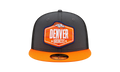 59FIFTY Denver Broncos 2021 Draft Authentic Fitted Hat Graphite / Orange - Visor NE782