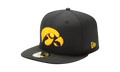 59FIFTY Iowa Hawkeyes Logo Fitted Hat Black NE620