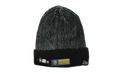 Golden State Warriors Tech Knit Beanie Black and Gray Stripes / Black Cuff NE1134