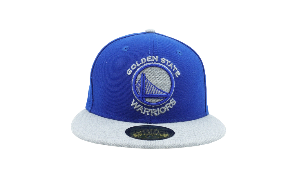 59FIFTY Golden State Warriors Heather Fresh Fitted Hat Royal Blue / Heather Grey - Brim NE1114