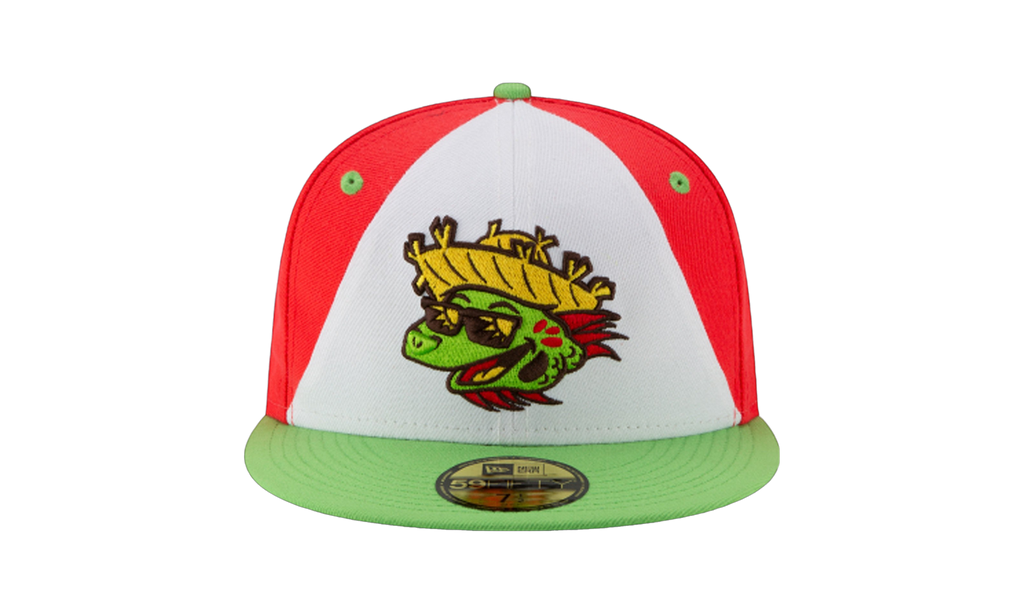 59FIFTY Harrisburg Theme Night 'Senators Playeros' Fitted Hat Red and White / Green - Brim NE746