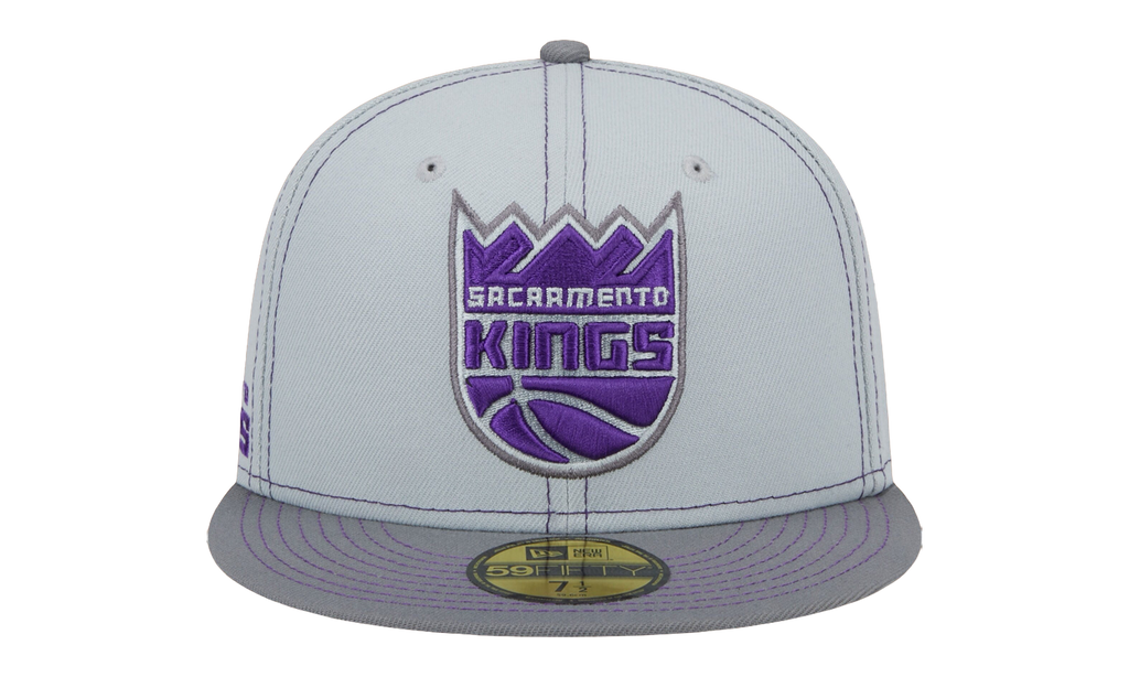 59FIFTY Sacramento Kings Color Pop Fitted Hat Grey / Purple - Stitch NE884