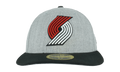 59FIFTY Portland Trail Blazers Low Profile Authentic Fitted Hat Grey / Black - Brim NE984