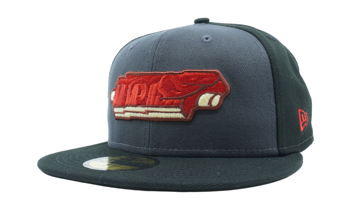 59FIFTY Memphis Redbirds Theme Night 'Ribs Wet Rub' Fitted Hat Graphite / Dark Green - Brim NE778
