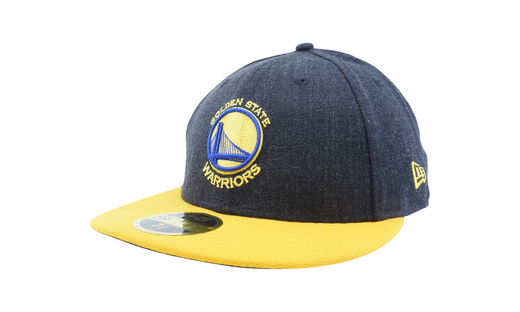 59FIFTY Golden State Warriors Change Up Fitted Hat Navy Denim / Yellow - Brim NE1109