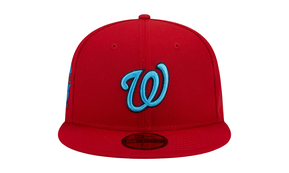 59FIFTY Washington Nationals Father's Day On-Field Fitted Hat Red / Teal - Brim NE901