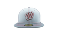 59FIFTY Washington Nationals Gray Pop Fitted Hat Gray / Red - Stitch NE883