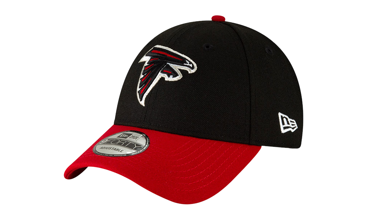 9FORTY Atlanta Falcons Strapback Hat Black / Red - Brim NE697