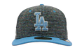 59FIFTY LA Dodgers MLB Fitted Hat Tweedy Cotton Pastel Blue NE531
