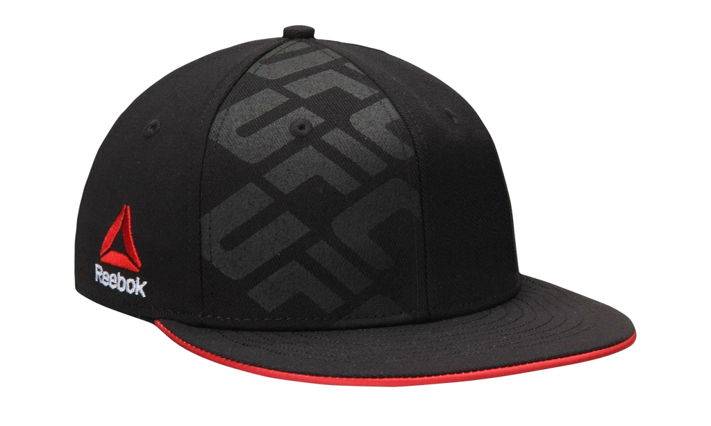 UFC Flatbrim Snapback Hat Black / Red VR56Z 101 UUFC