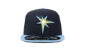 59FIFTY Tampa Bay Rays Diamond Era Fitted Hat Black / Sky Blue - Brim NE576