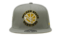 NBA Hardwood Classics Fitted Cap Golden State Warriors - Sunny Gray 6HSFDX21134 GSWGREY
