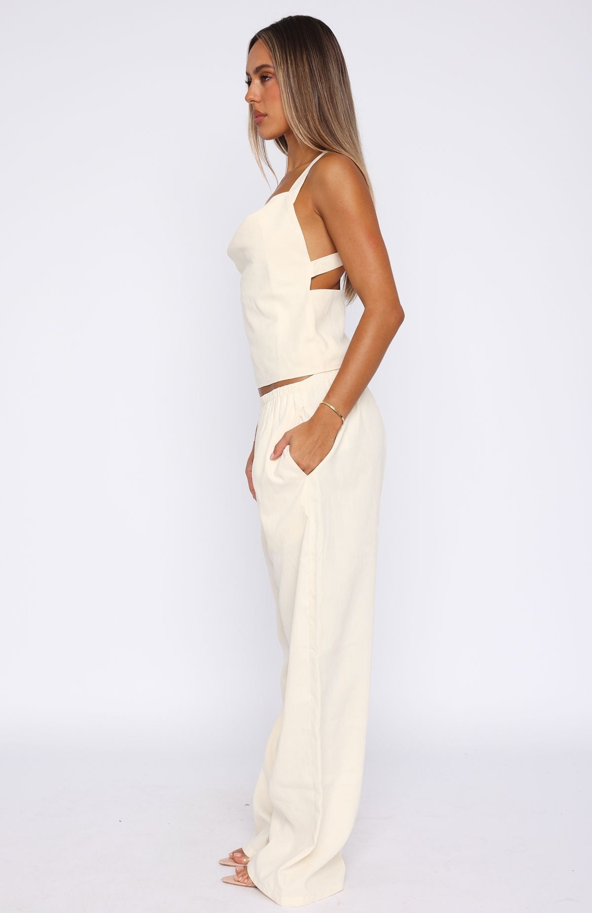 Take A Stance Pants Off White