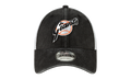 9FORTY San Francisco Giants 1973 Coop Trucker Snapback Hat Black Denim and White / Black - Brim NE716