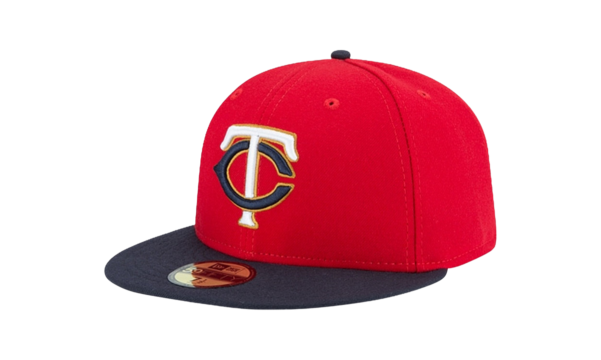 59FIFTY Minnesota Twins Authentic On-Field Fitted Hat Red / Black - Brim NE935